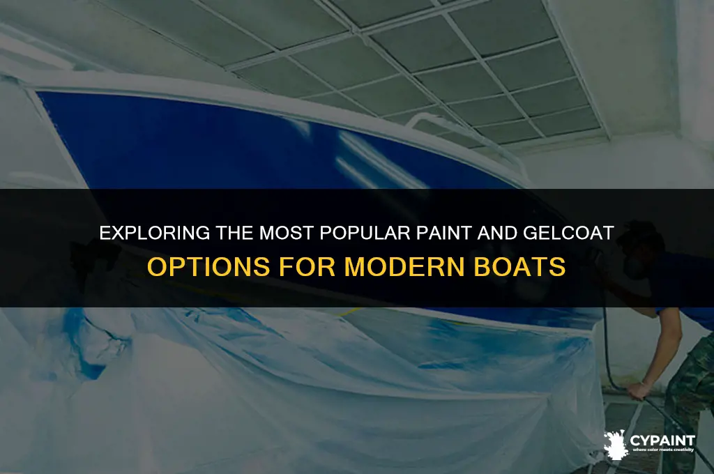 what do most modern boats have for paint or gelcoat