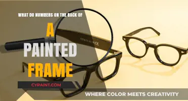 Unveiling the Secrets: What Do Numbers on the Back of a Painted Frame Mean?