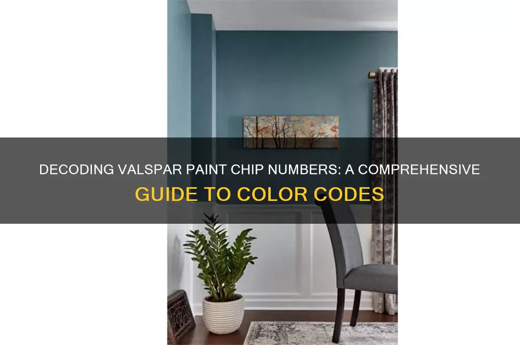 what do numbers on valspar paint xhips mean
