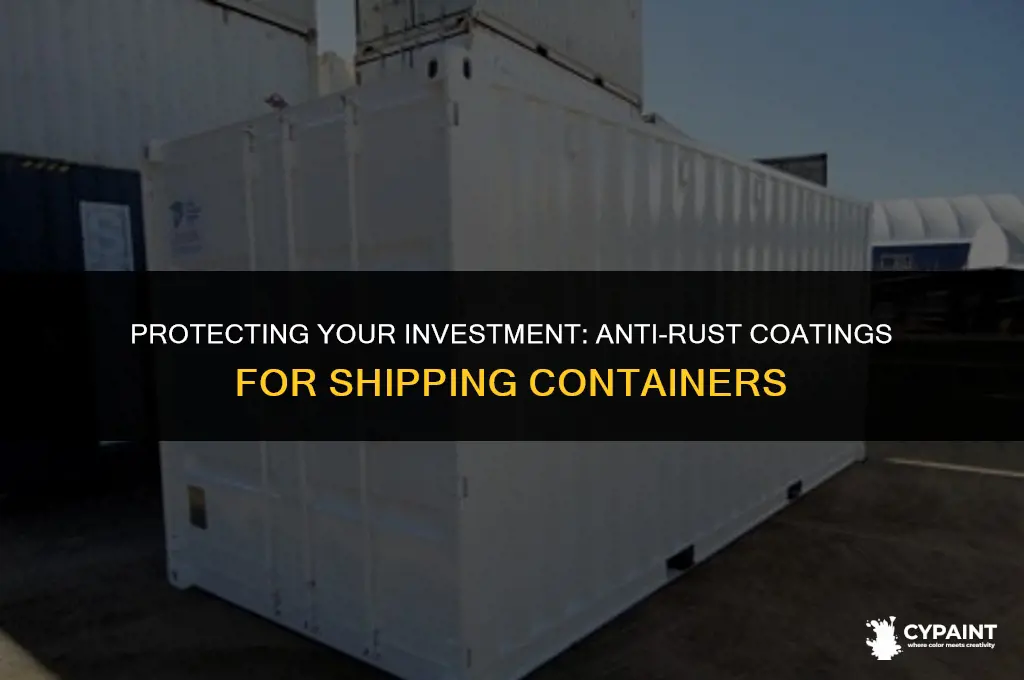 what do paint shipping container with to keep from rusting