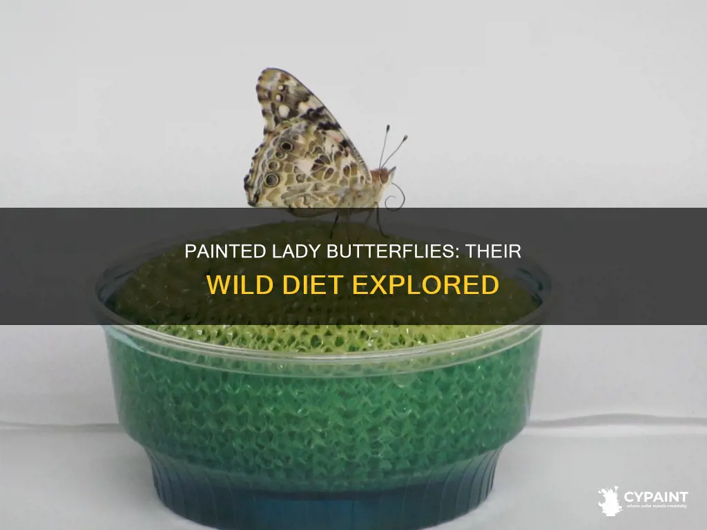 what do painted lady butterflies eat in the wild