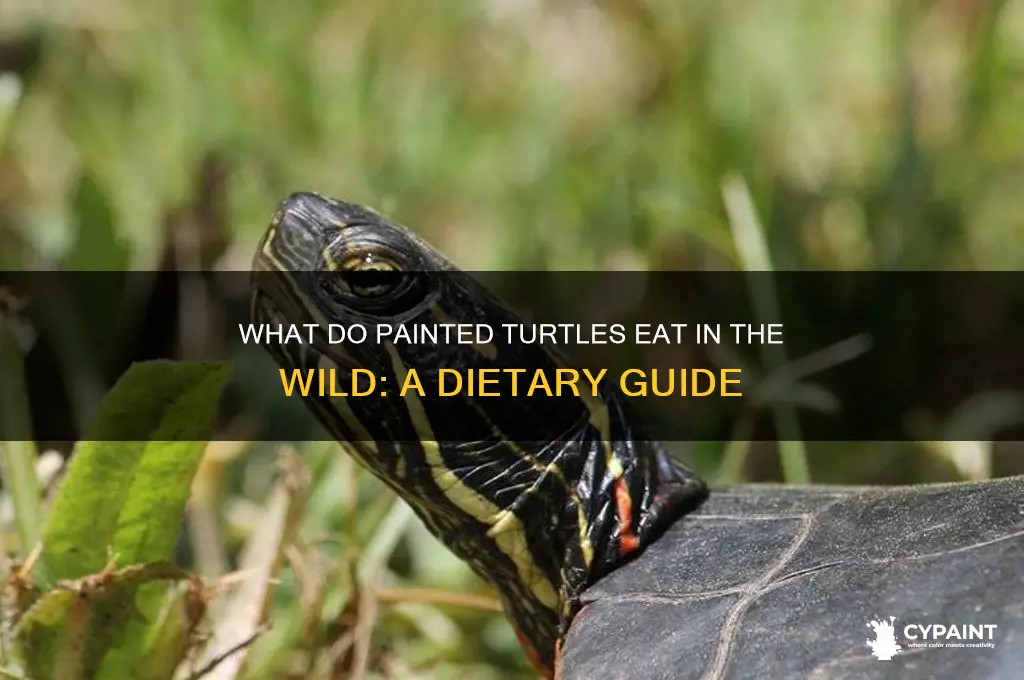 what do painted turtles rat in the wild