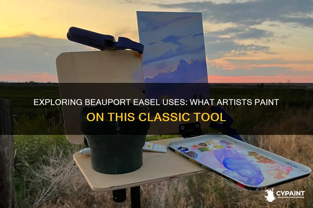 what do people put paints on beauport easel