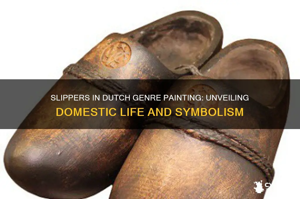 what do slippers mean in dutch genre painting