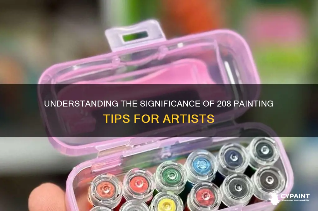 what do the 208 painting tips number mean