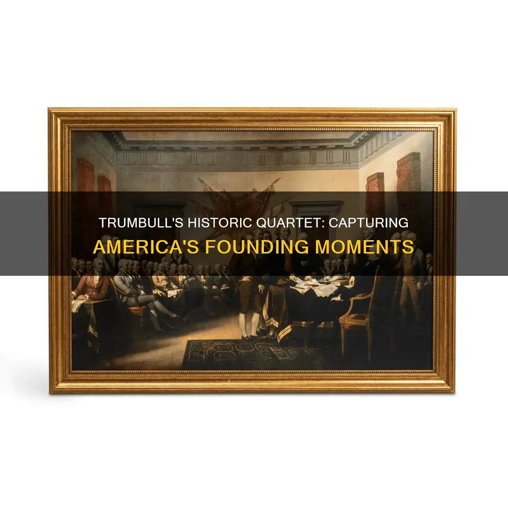 what do the 4 paintings by john trumbull represent