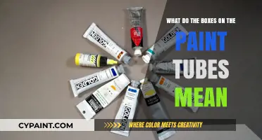 Decoding Paint Tube Labels: A Guide to the Boxes