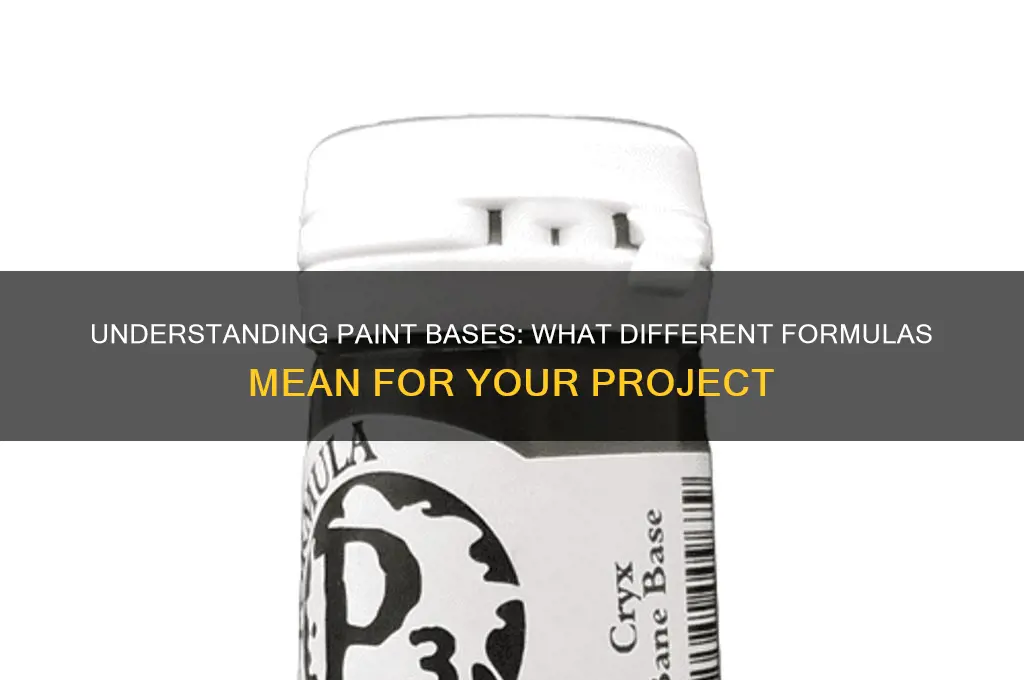 what do the different bases mean in paint