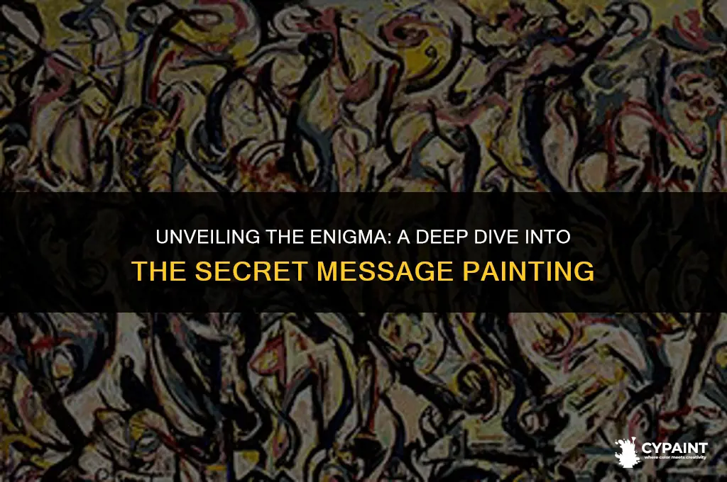 what do the elements in the secret message painting represent