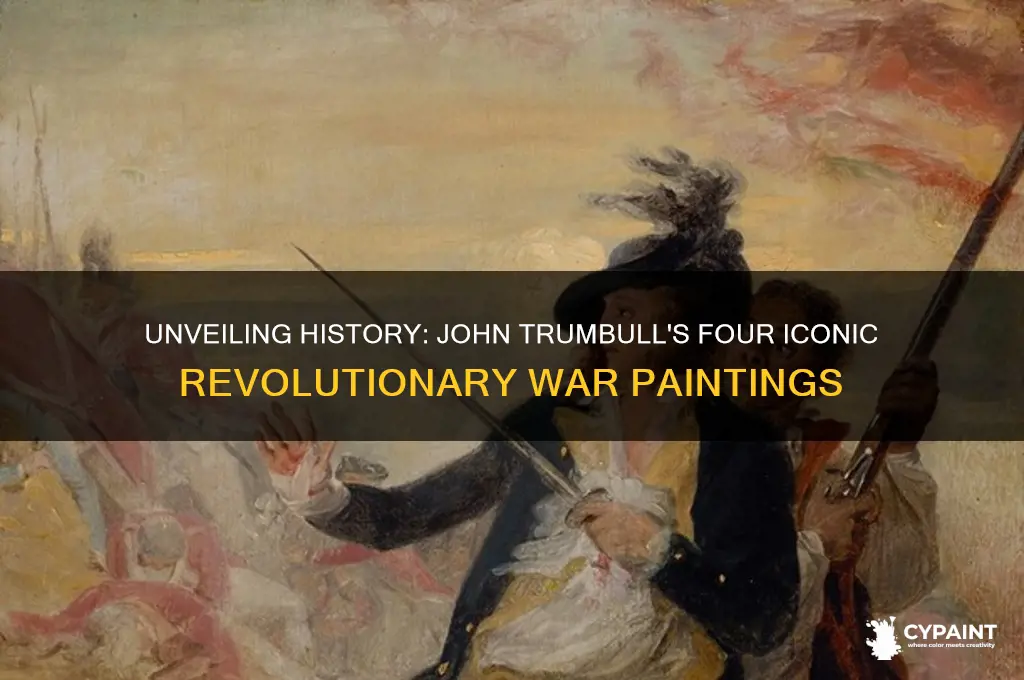 what do the john trumbull four paintings depict