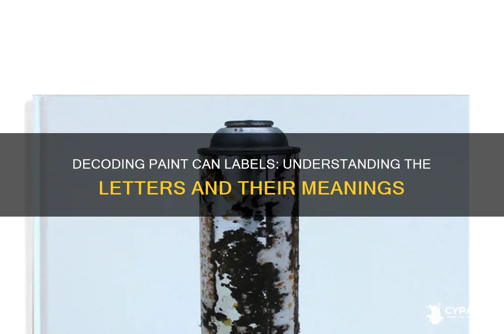 what do the letters mean on paint cans