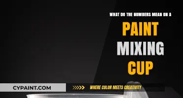 Decoding the Mystery: Understanding Paint Mixing Cup Numbers