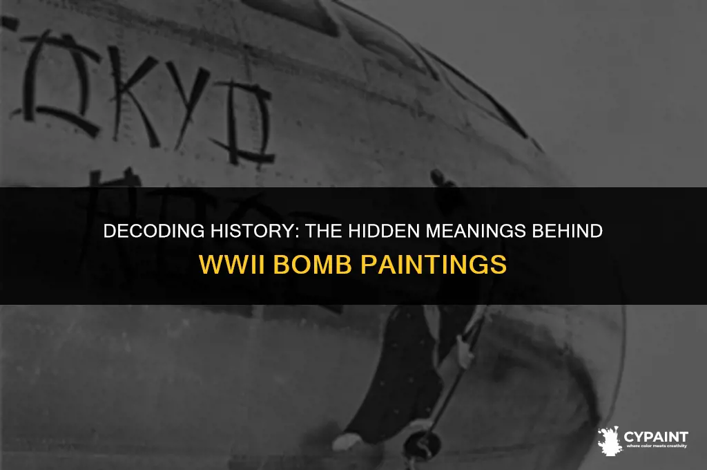 what do the painted bombs on side of ww2 mean