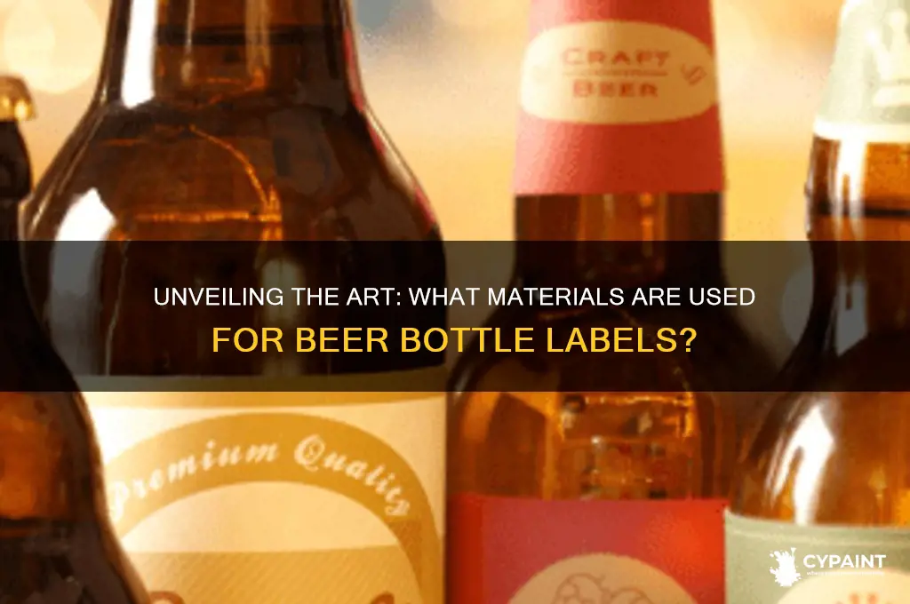 what do they paint beer bottle labels with