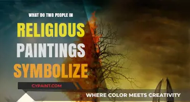 Unveiling Divine Duality: Symbolism of Two Figures in Religious Art