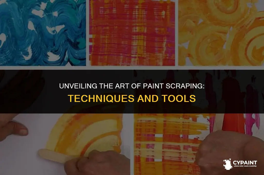 what do u call it when u scrap off paint