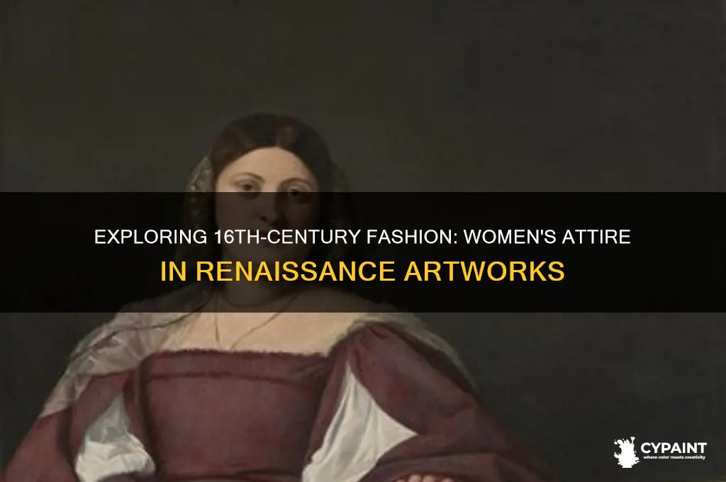 what do woman wear in 16 century paintings