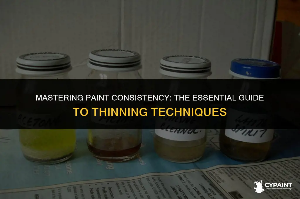 what do you add to paint to thin it out