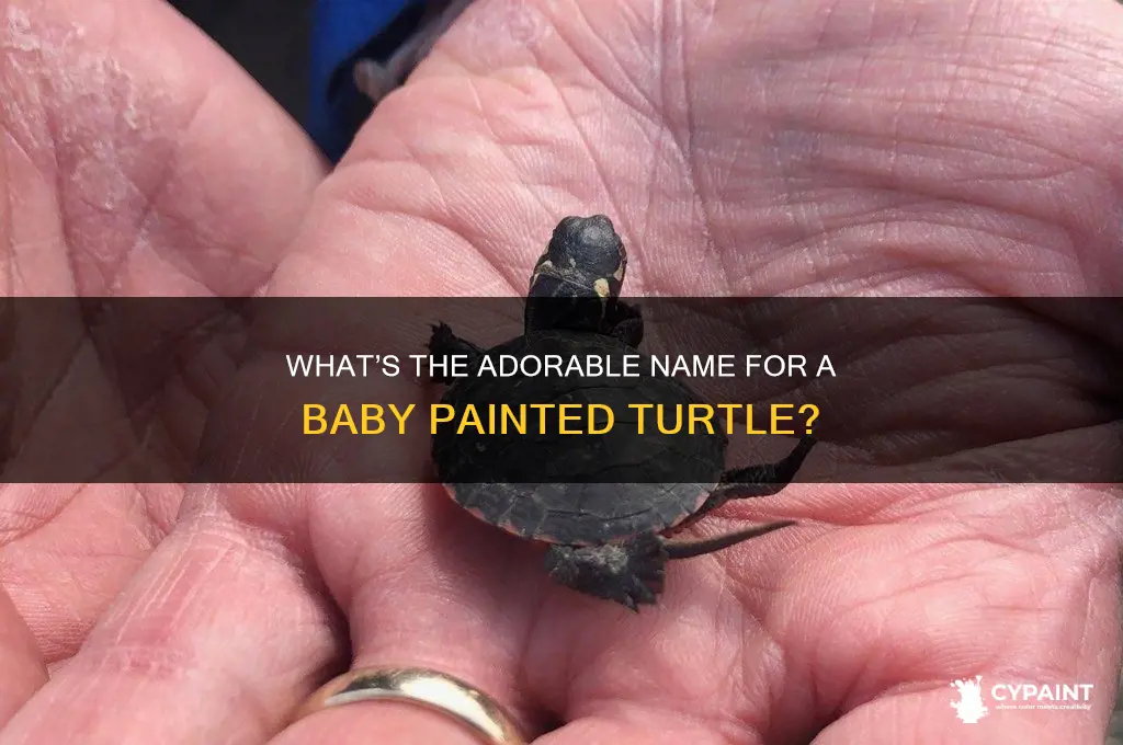 what do you call a baby painted turtle