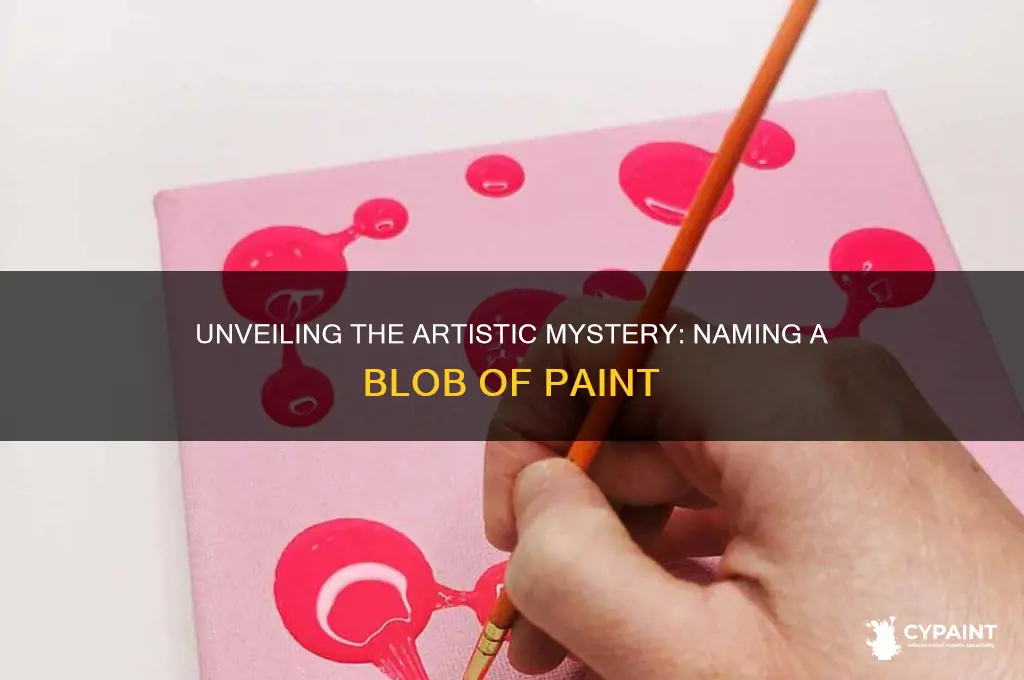 what do you call a blob of paint