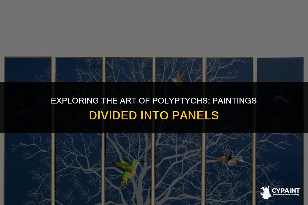 what do you call a painting divided into 5 panels