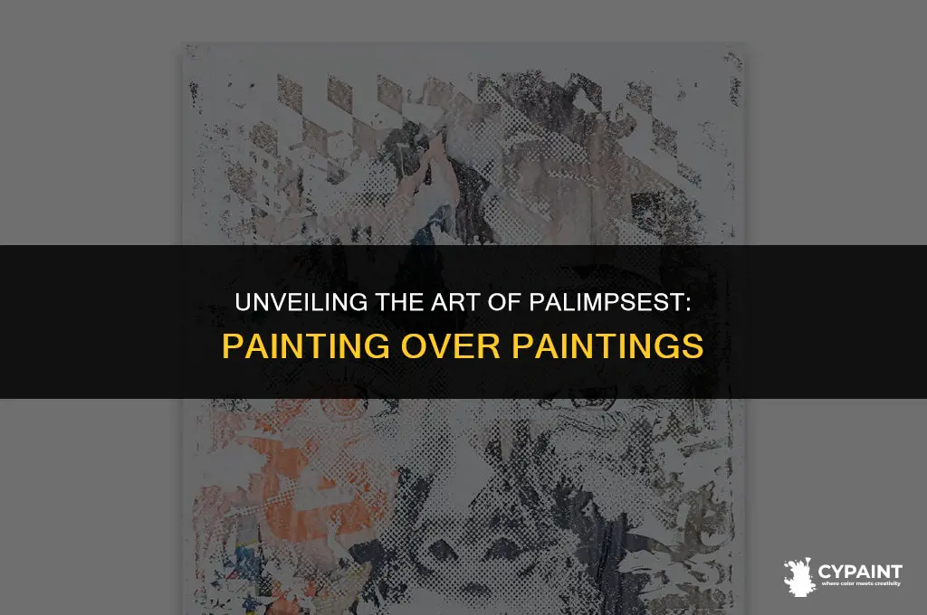 what do you call a painting done over another painting