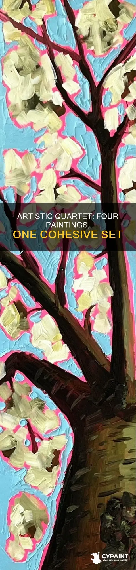 what do you call a set of 4 paintings