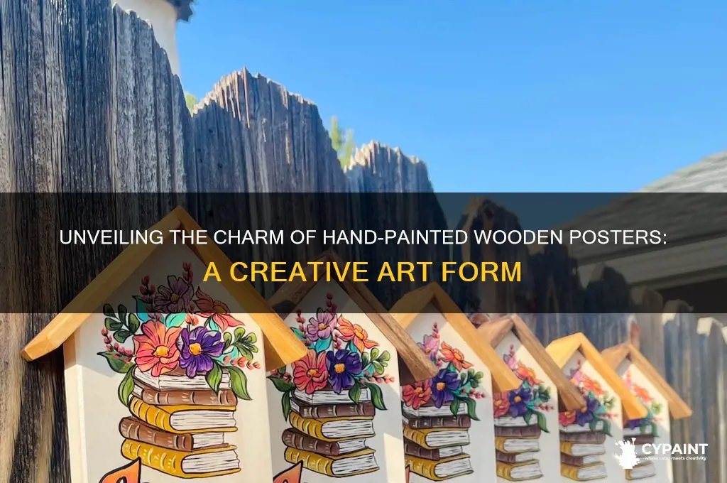 what do you call a wodden painted poster