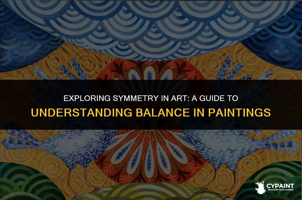 what do you call it when a painting is symetrical