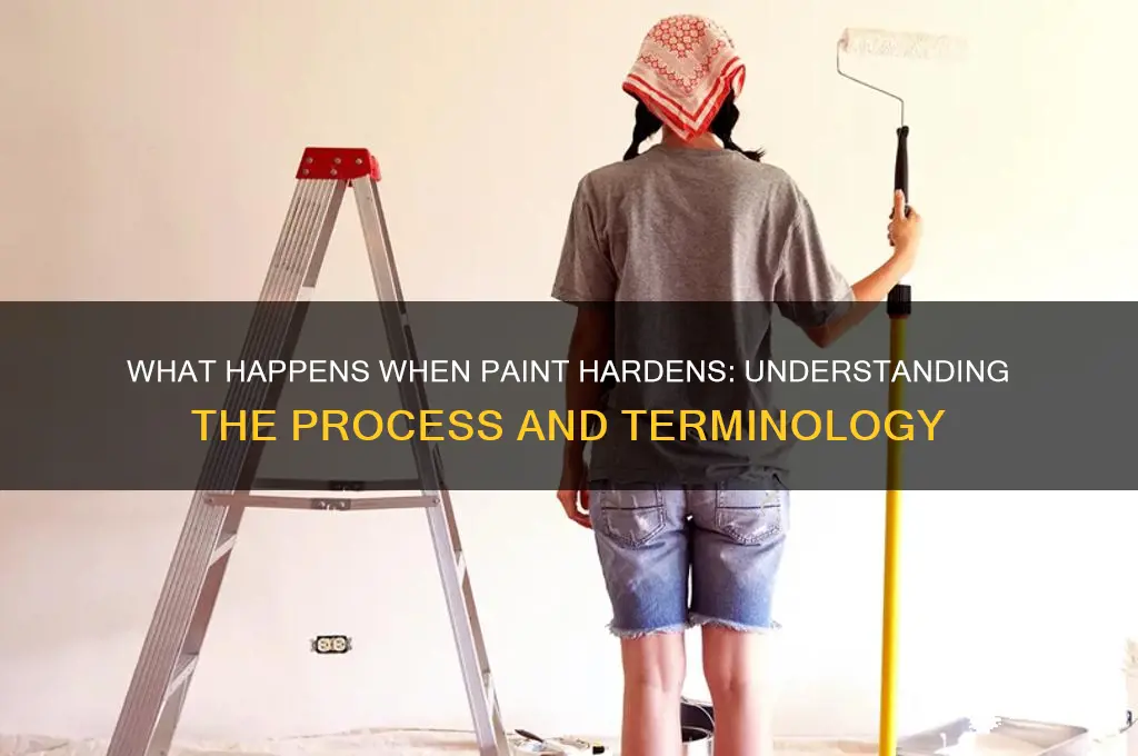 what do you call it when paint hardens