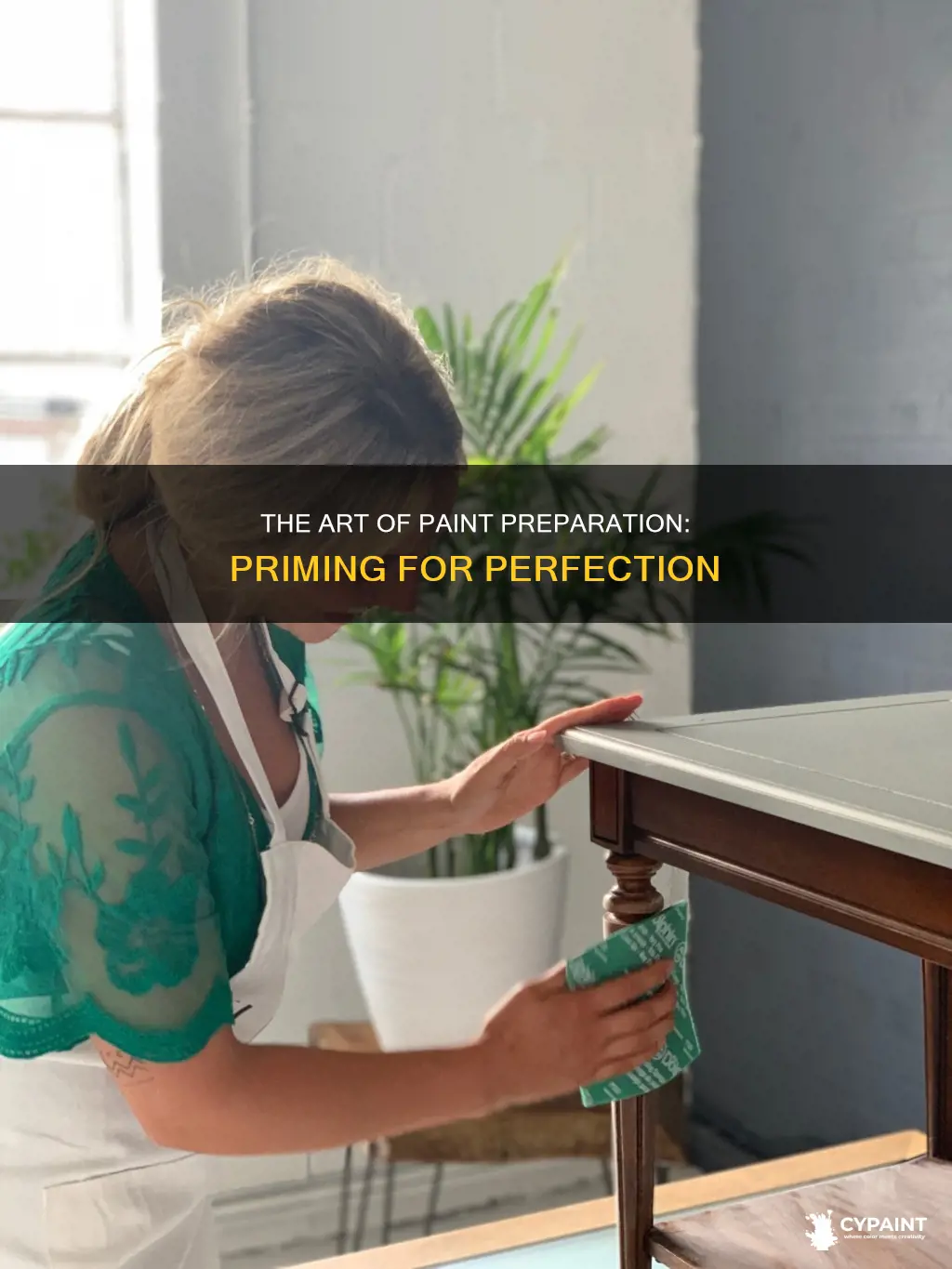 what do you call preparing paint before sealing it
