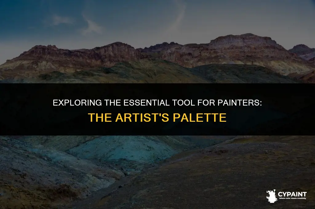 what do you call the board artists put paint on