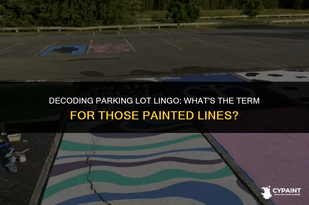 what do you call the paint in a parking space
