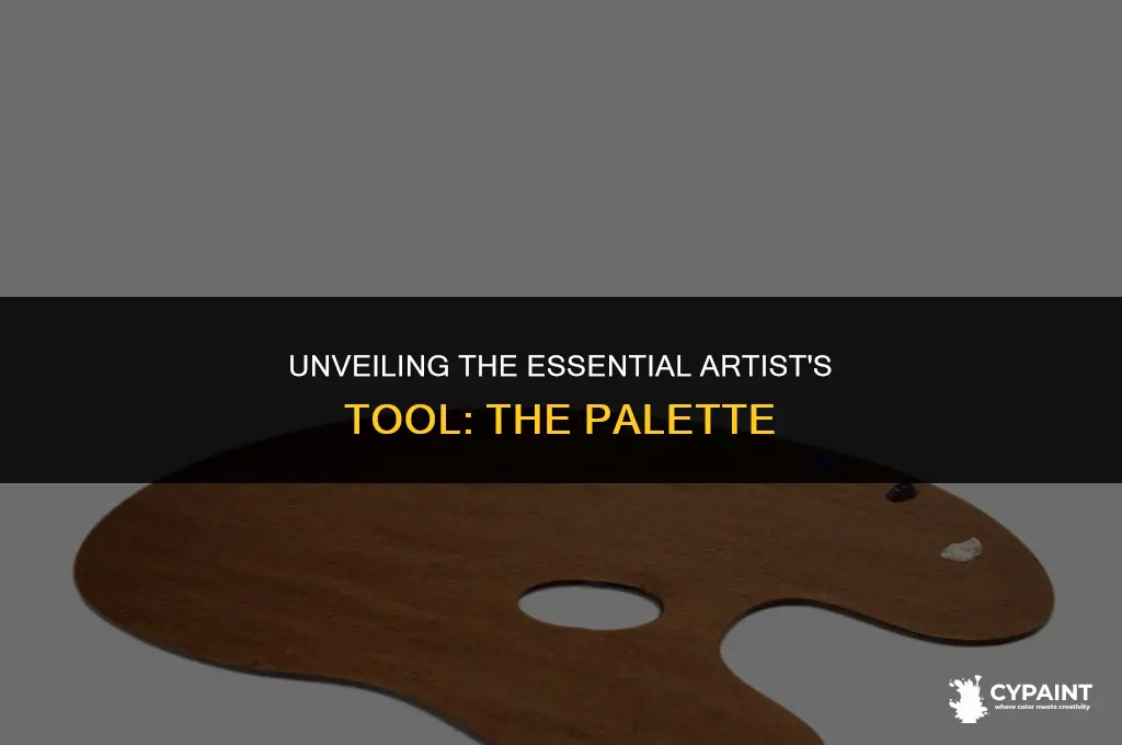 what do you call the paint thing that artists hold