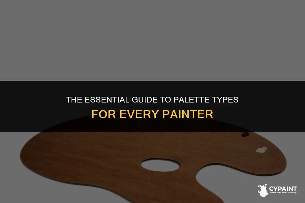 what do you call the surface painters mix paint on