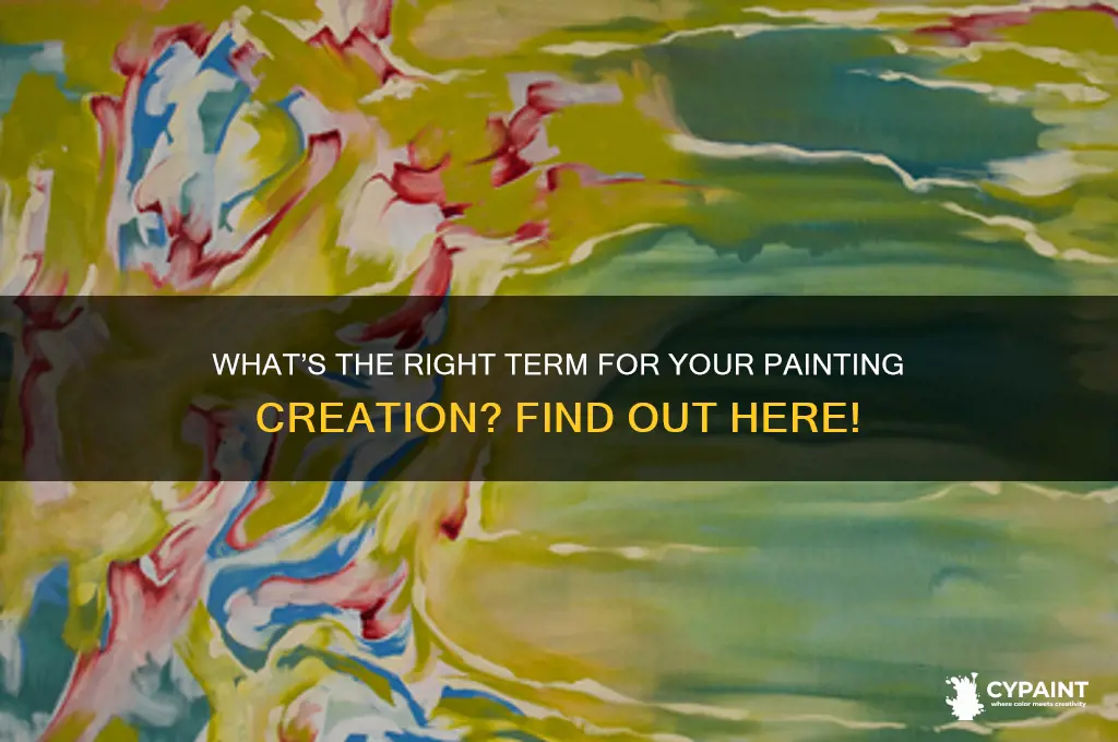 what do you call what you are painting