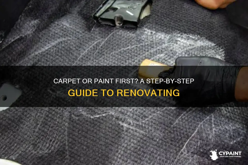 what do you do first carpet or paint