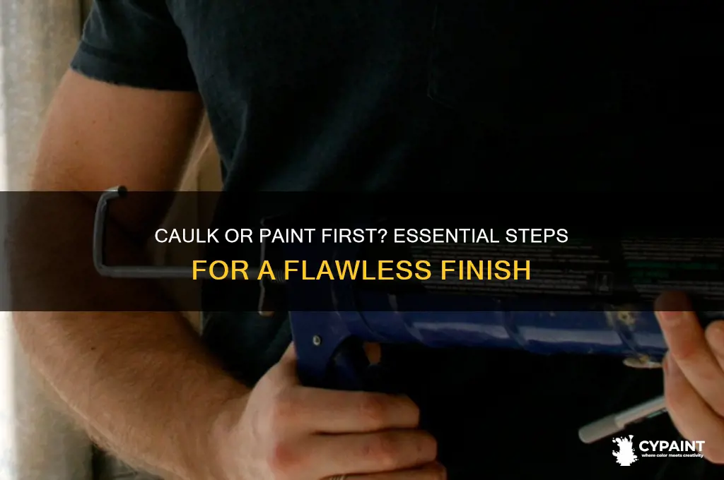 what do you do first caulk or paint