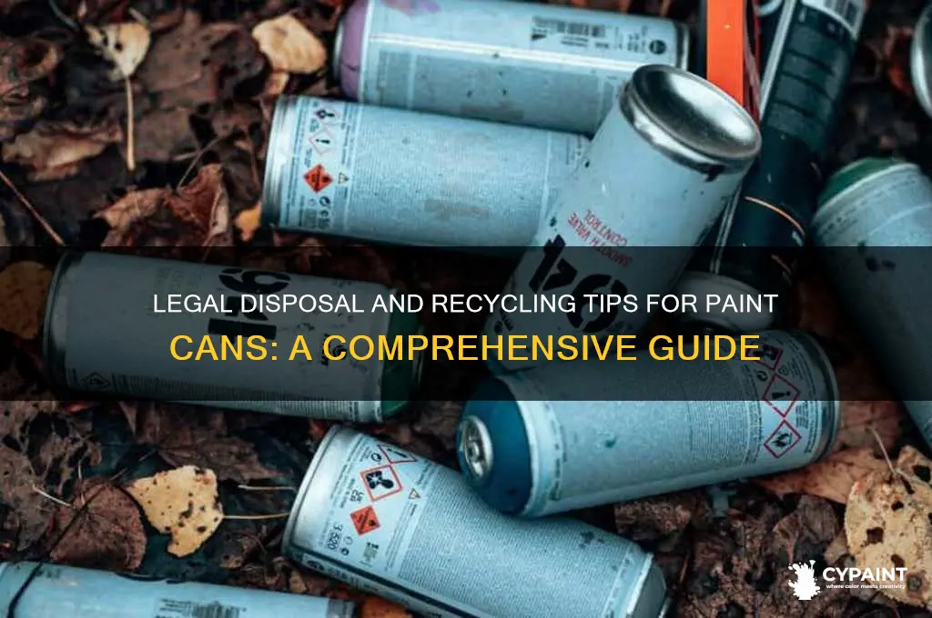 what do you do legally with paint cans