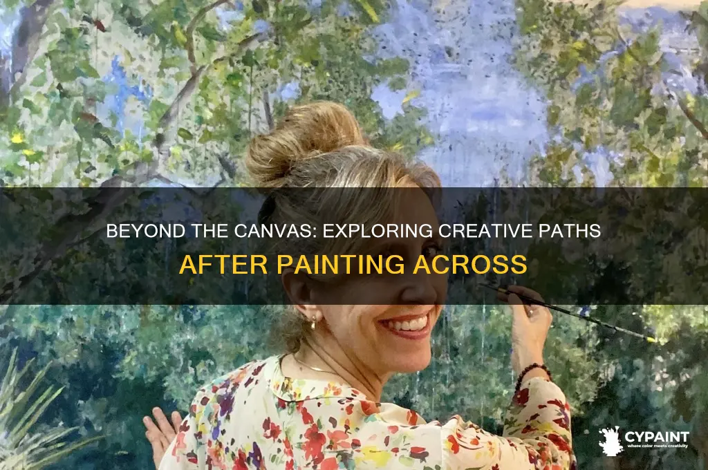what do you do once you paint across