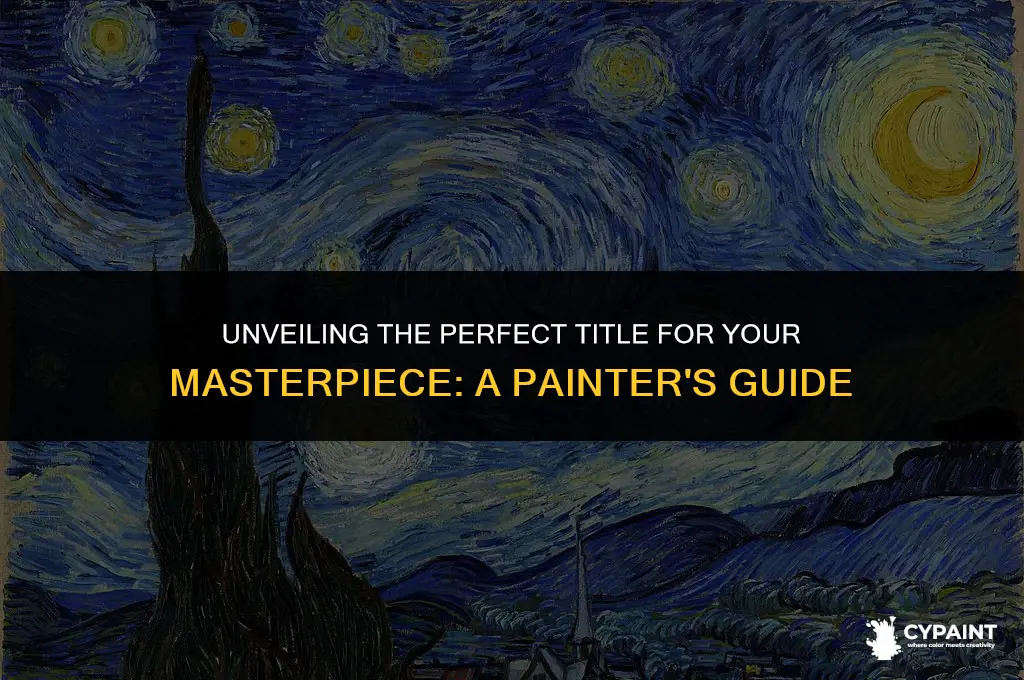 what do you do to the title of a painting