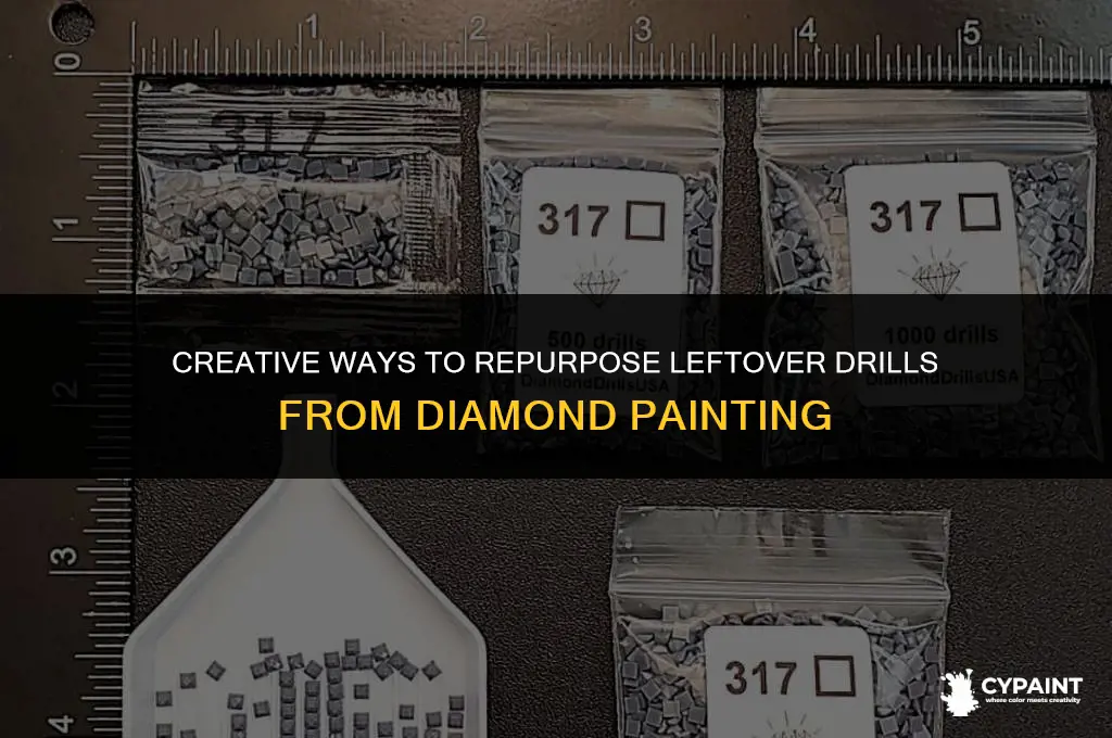 what do you do with leftover drills from diamond painting