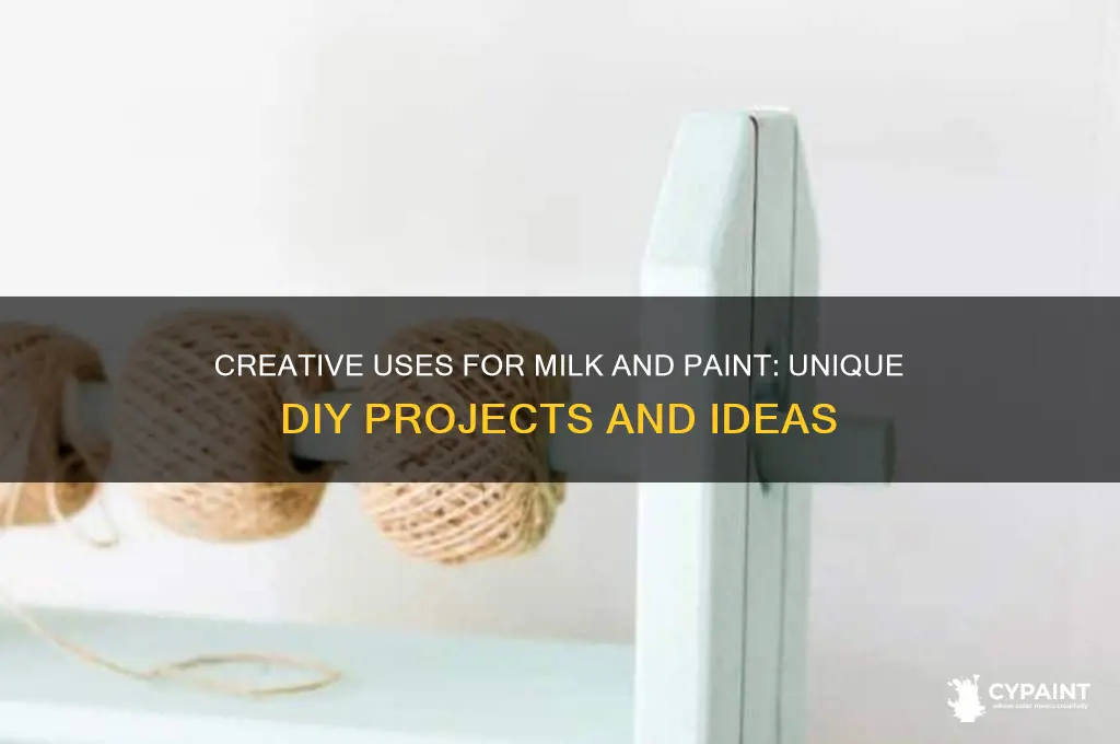 what do you do with milk and paint