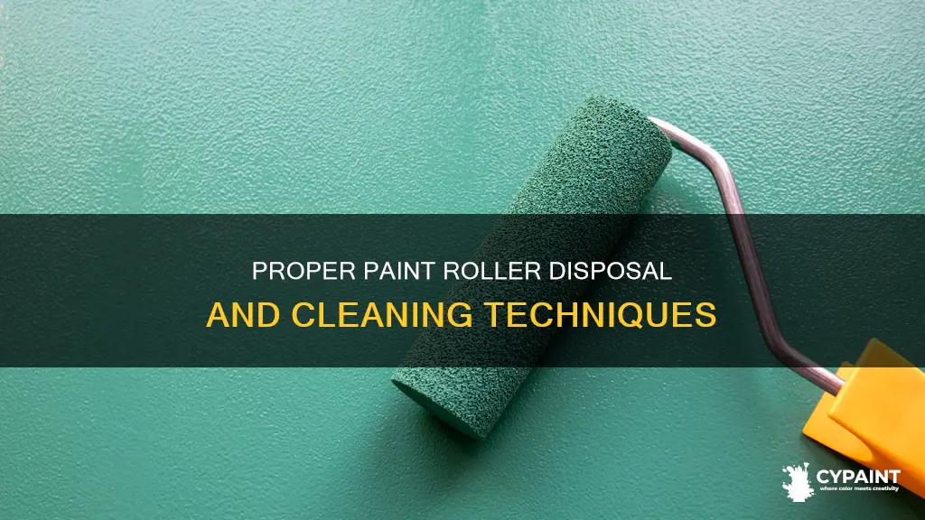 what do you do with paint rollers after painting