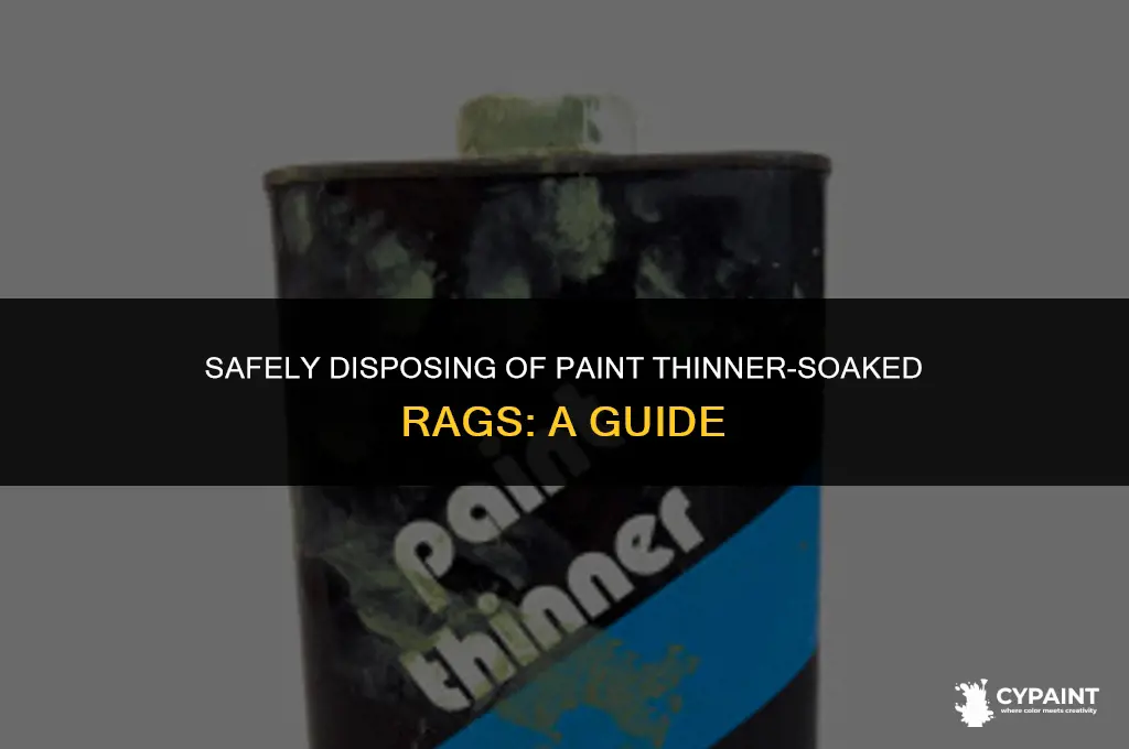 what do you do with rags soaked in paint thinner