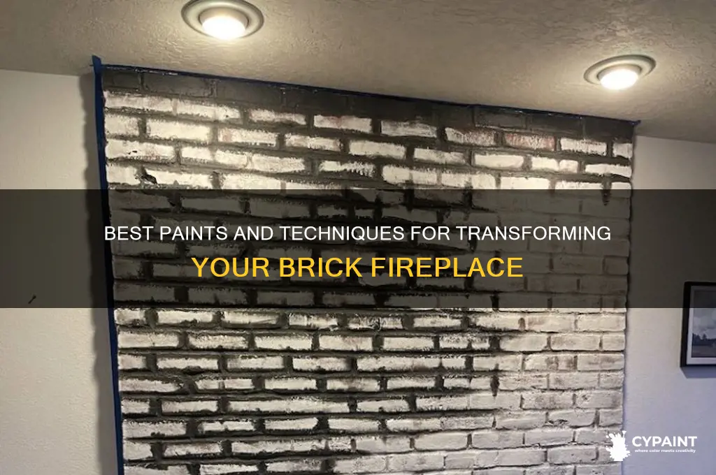 what do you paint a brick fireplace with