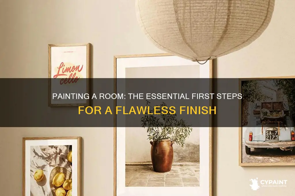 what do you paint first in a room