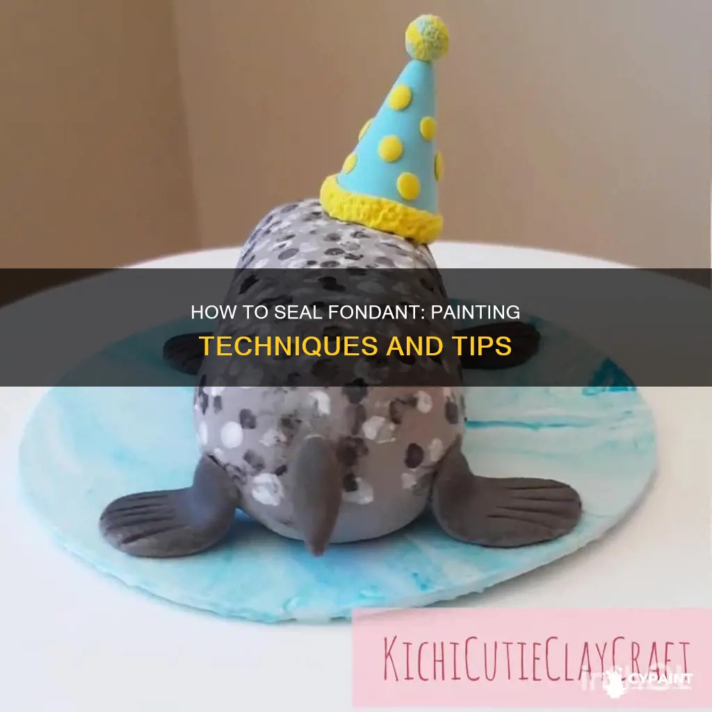 what do you paint on fondant to seal it