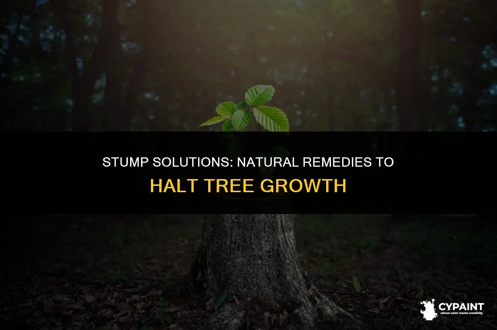 what do you paint on tree stumps to stop growth