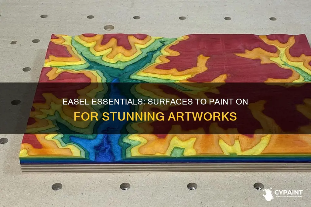 what do you paint on with an easel